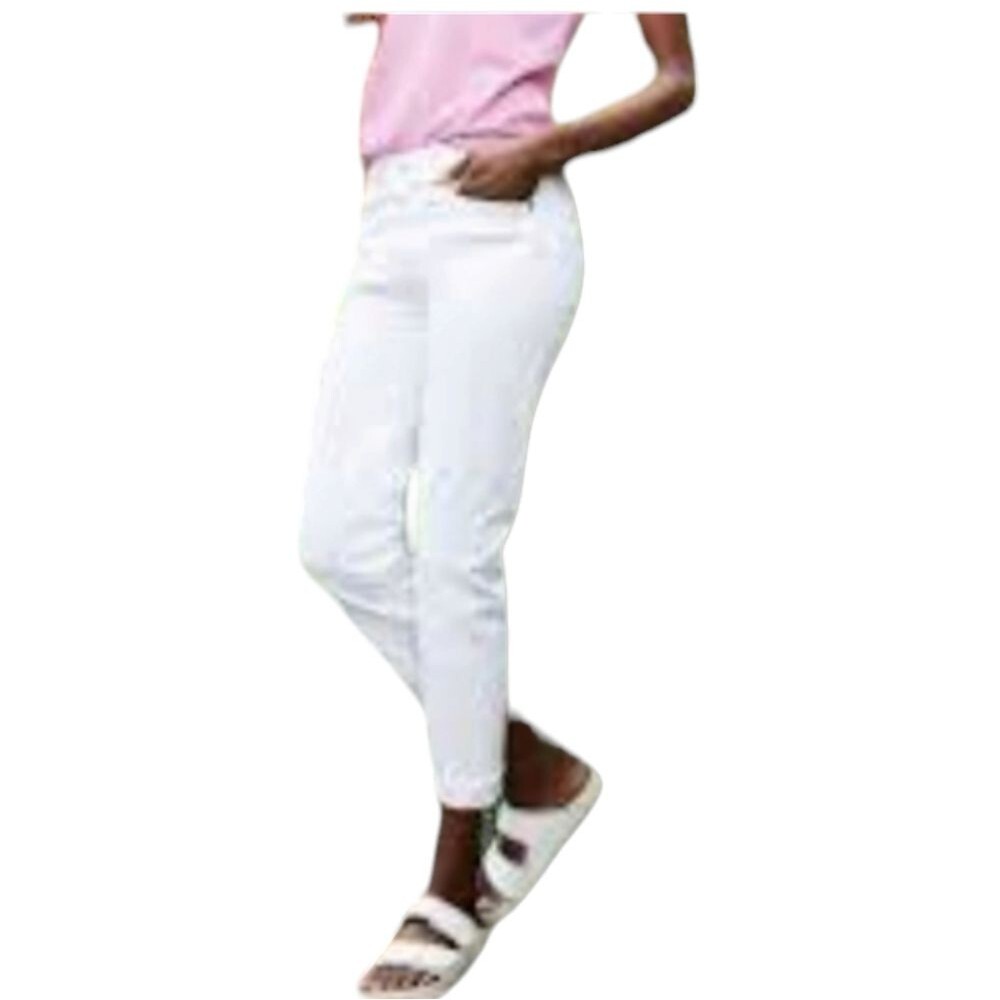Earl Jeans Slightly Distressed White Jeans Sz 6